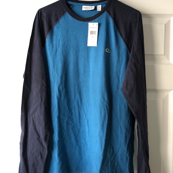 lacoste baseball t shirt